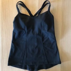 Zella black workout tank top size S